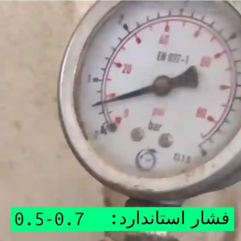 فشار سنج با فشار 0.5 بار