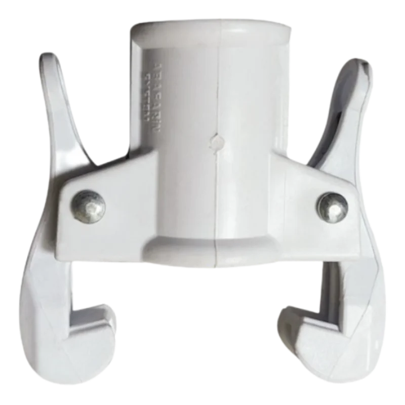 بست و قلاب سفید پلیمری