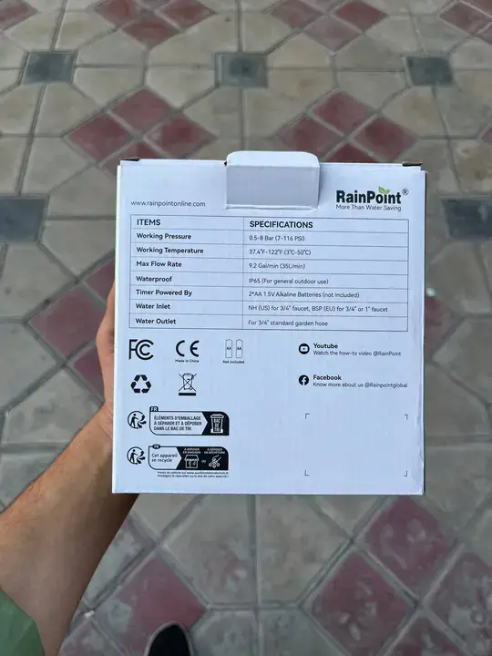 تایمر دیجیتالی آبیاری دو خروجی _ رین پوینت